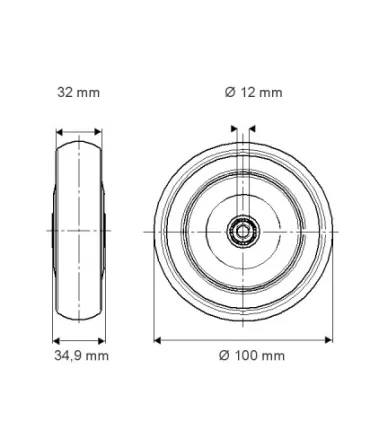 Kit roues pour motorisation ellipse